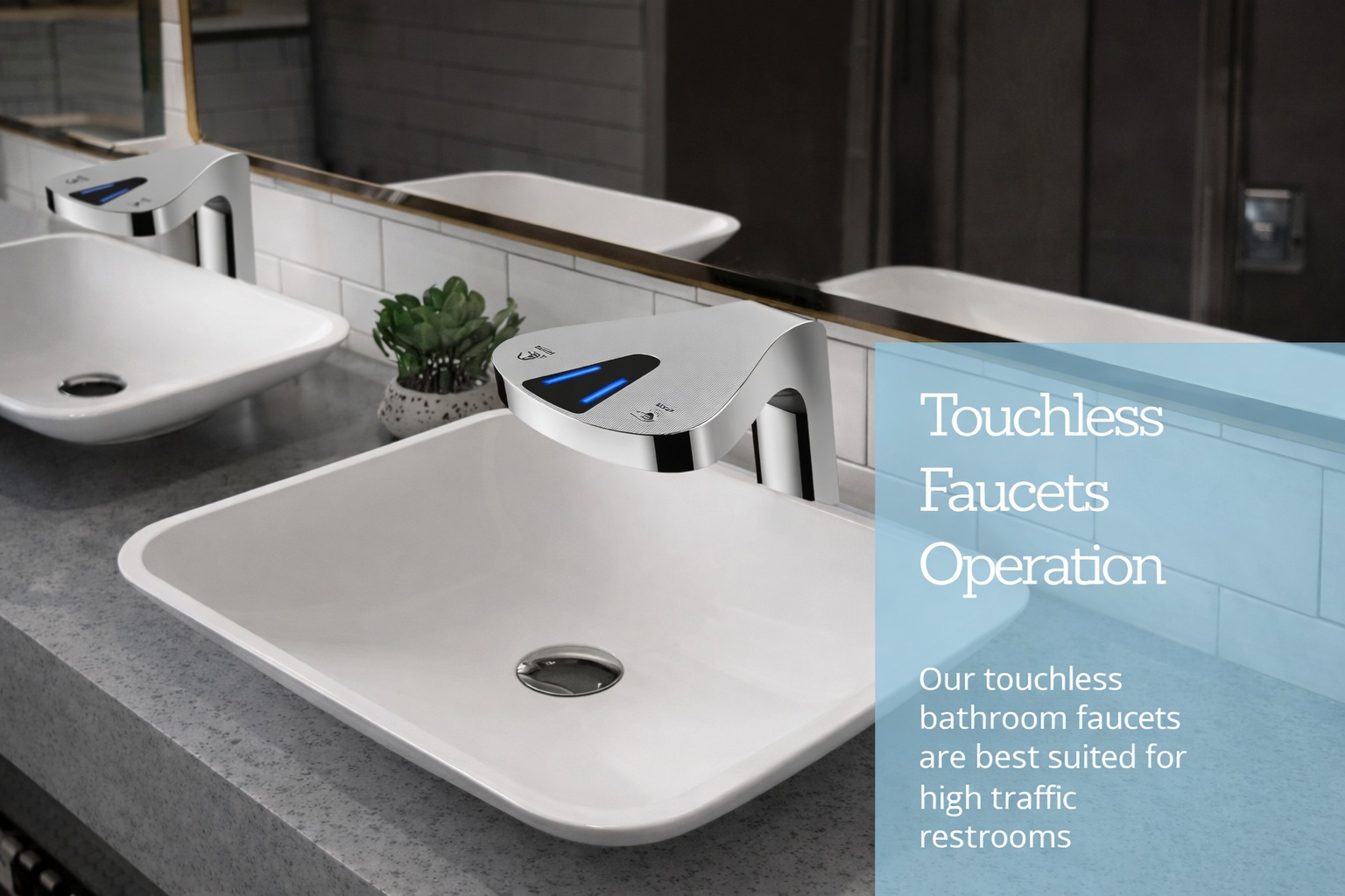 Operations and tracking concept for touchless faucet uptime